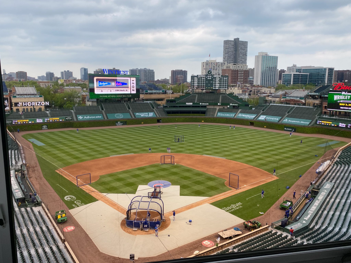 A view of Wrigley Field on Monday.