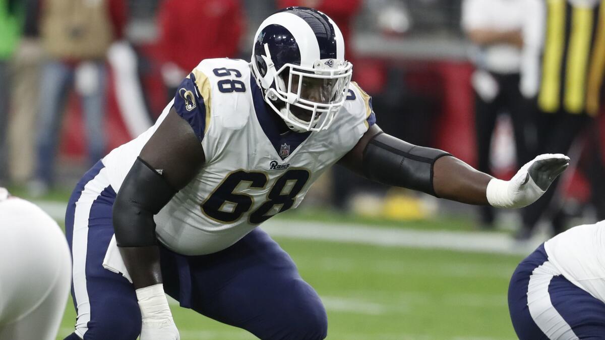 Starting right guard Jamon Brown is suspended for the first two games for violating the NFL’s substance abuse policy.