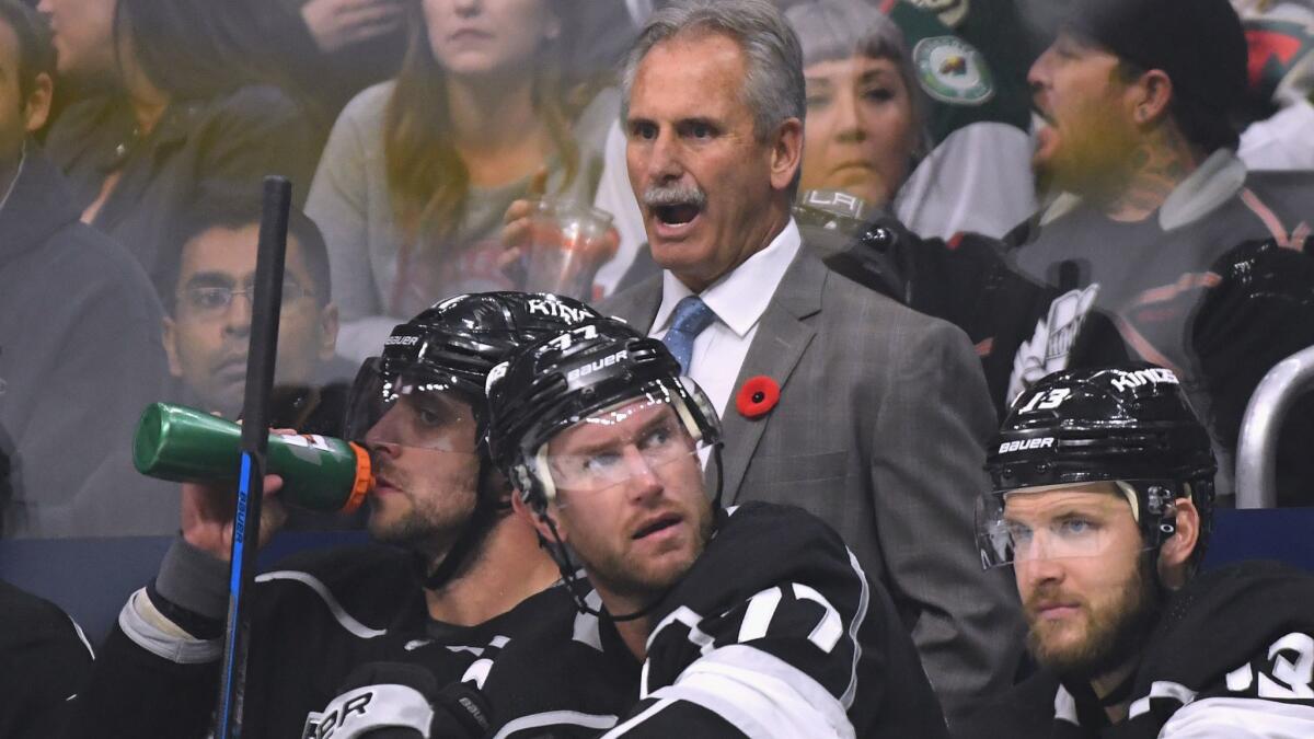 Kings coach Willie Desjardins was the coach of the Vancouver Canucks until being fired in 2017.