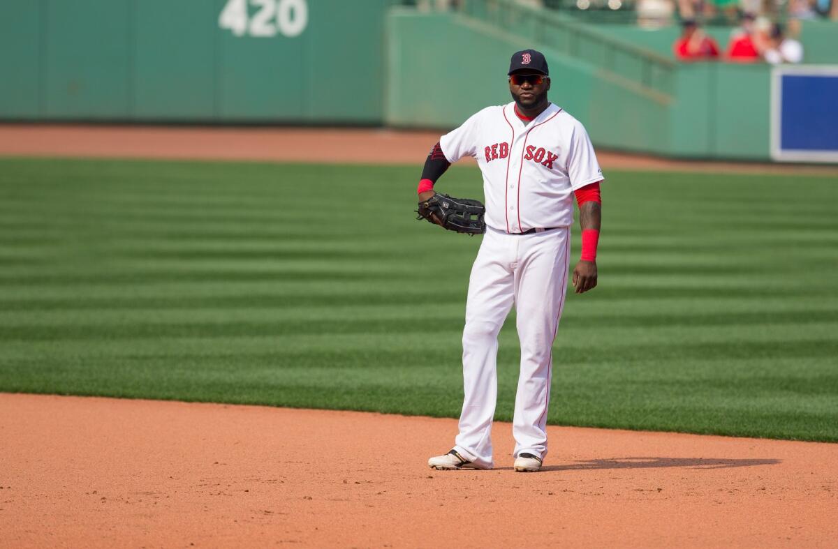 Boston Red Sox star David Ortiz didn't see much action at first base against Houston on July 5.