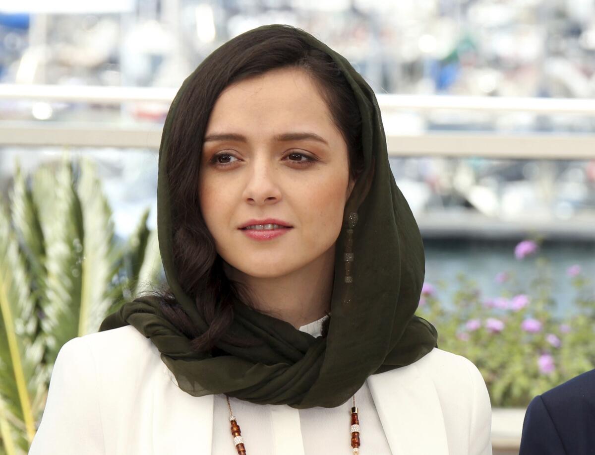La actriz iraní Taraneh Alidoosti durante una sesión fotográfica de la película "Forushande" 
