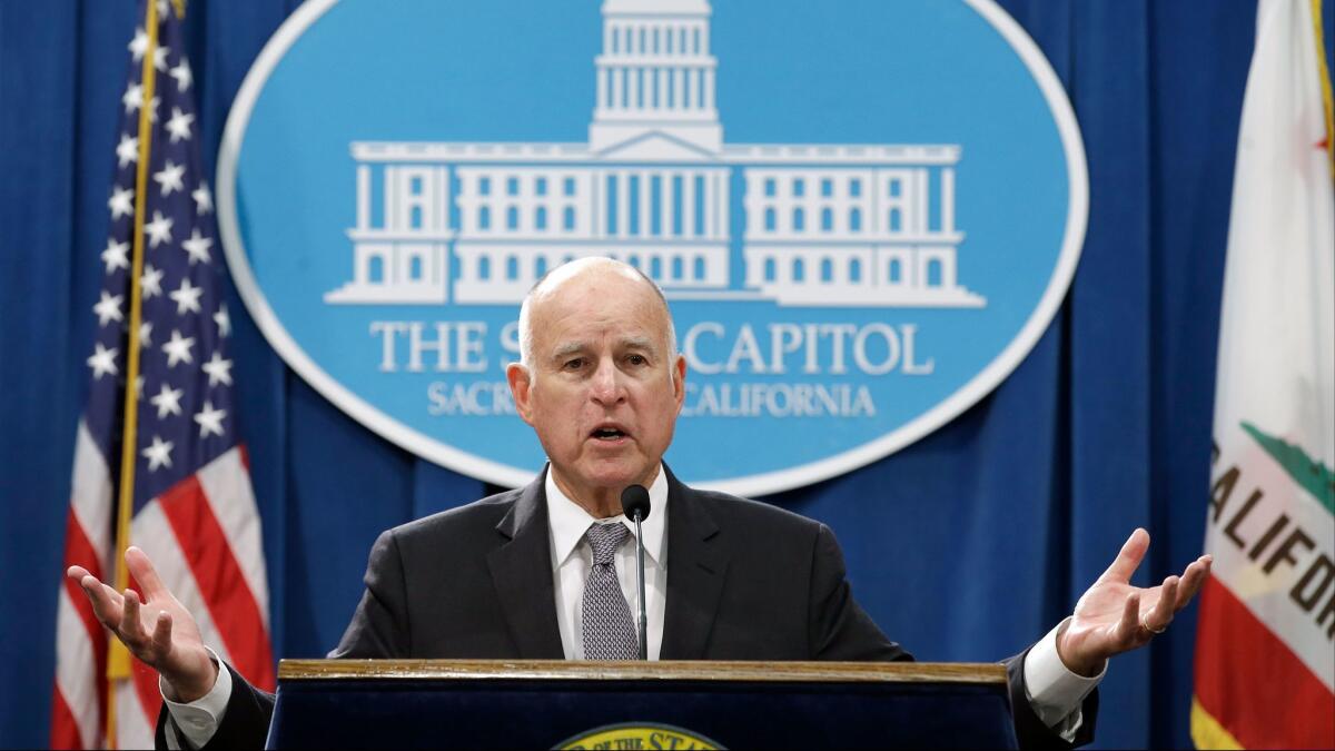 Gov. Jerry Brown.