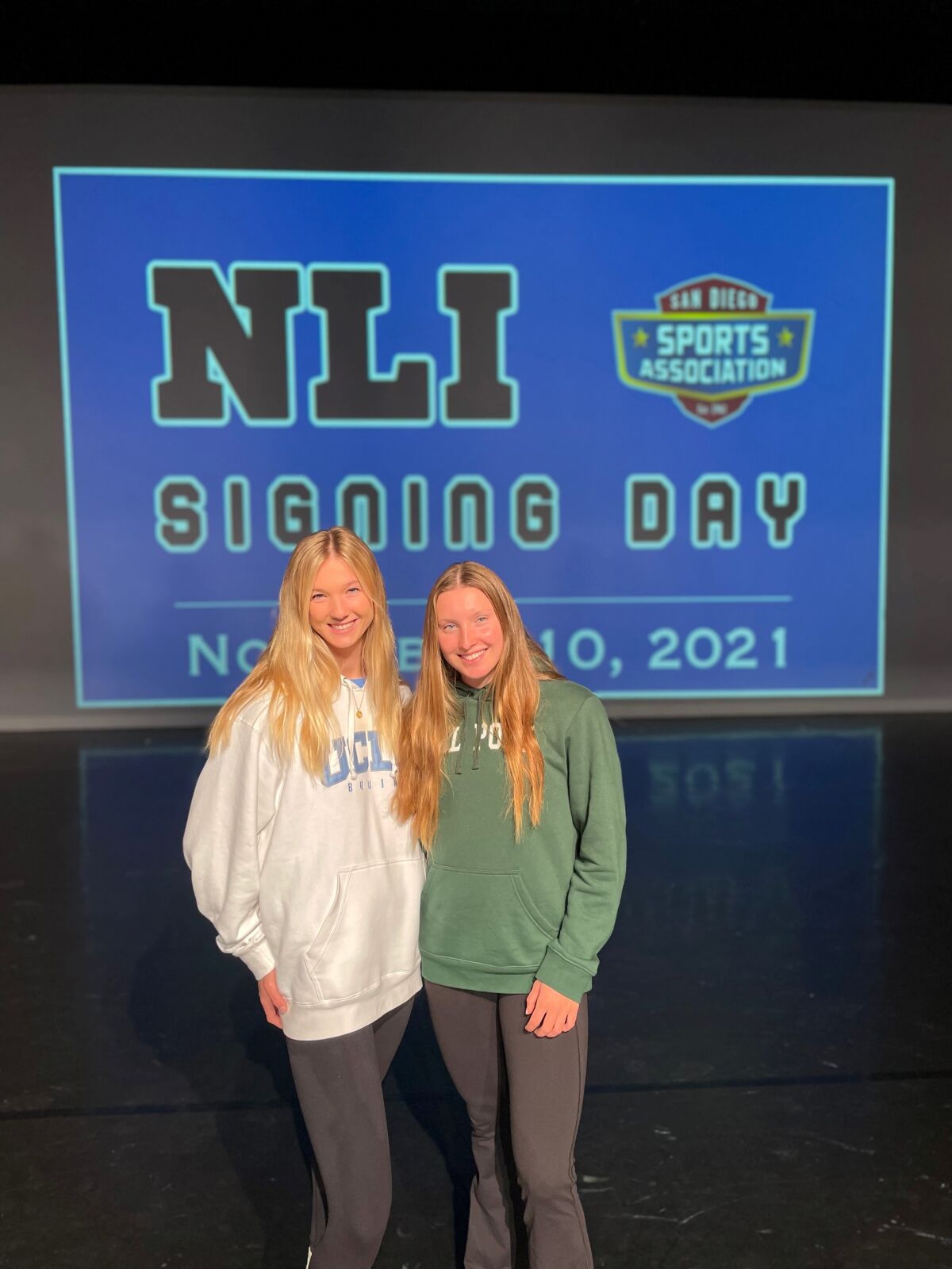 La Jolla High School student-athletes Kylie Vaickus and Jenna Drobeck