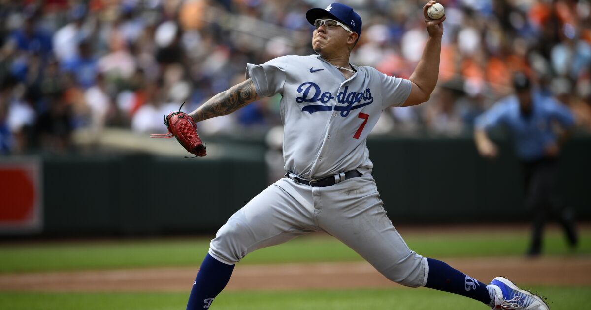 Julio Urías abandonne huit points dans la défaite des Dodgers contre les Orioles