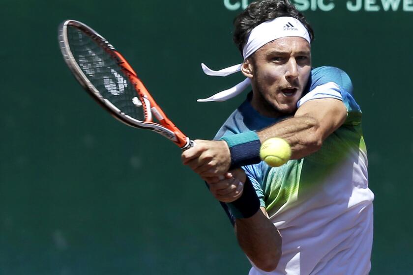 Juan Monaco won the U.S. Men's Clay Court Championship for the second time with a win over Jack Sock on Sunday.