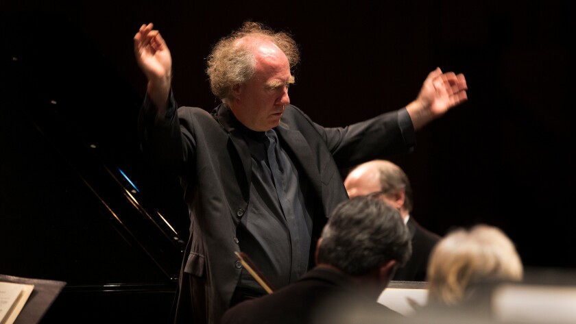 Jeffrey Kahane conducts Mozart earlier this year.