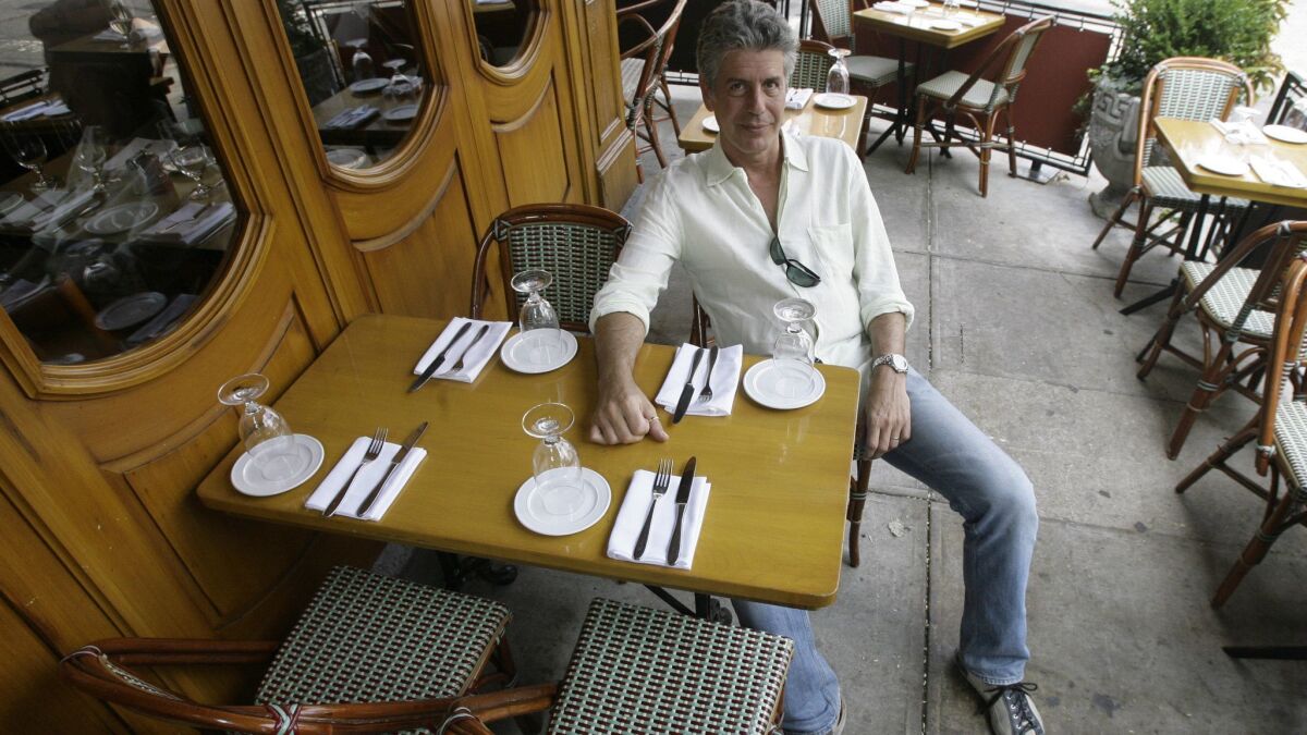 Anthony Bourdain, in 2007, when he hosted the Travel Channel's "No Reservations."