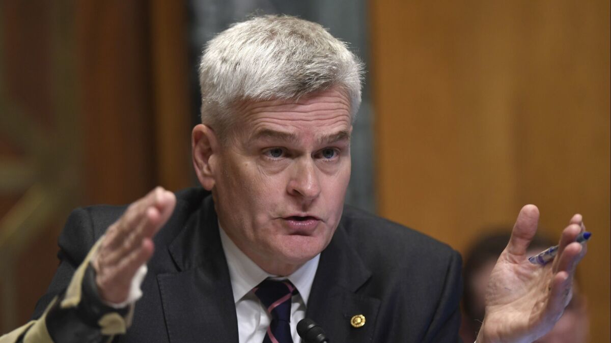 Sen. Bill Cassidy (R-La.) is the lead sponsor of the PROTECT Act, a set of health insurance reforms aimed at helping people with preexisting conditions.