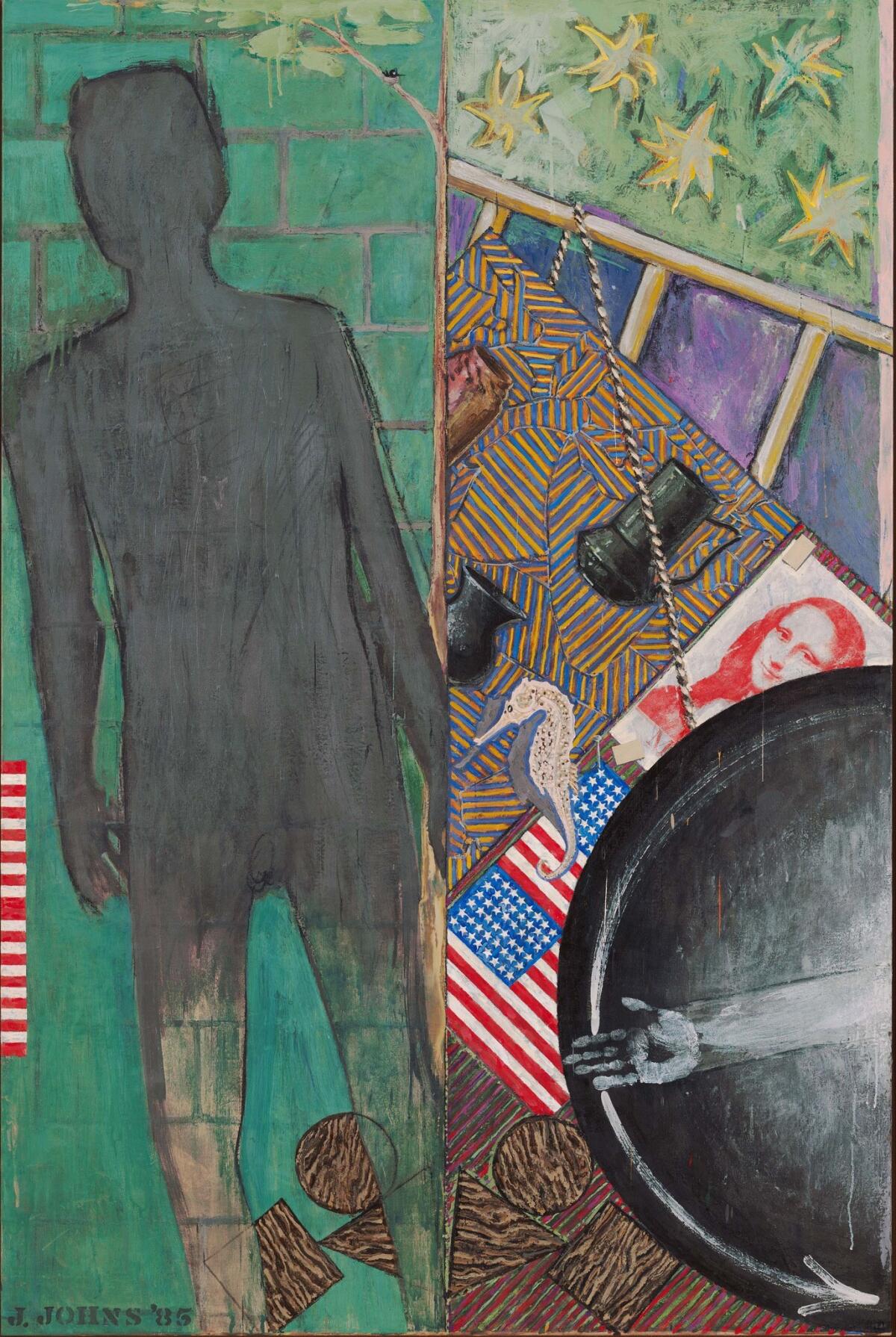 Jasper Johns' "Summer" (1985), on view at the Broad museum.