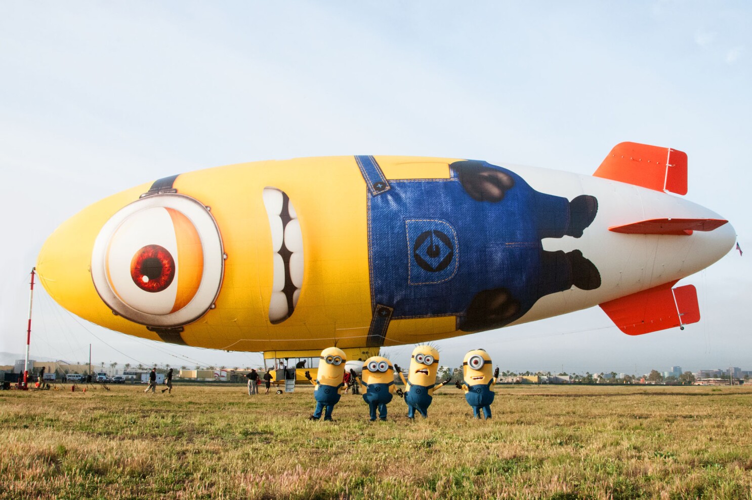 Despicable Me 2 Blimp Enters New Frontier Of Movie Marketing Los Angeles Times