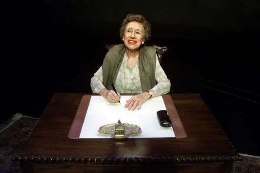 Jean Stapleton in a 2000 production of "Eleanor: Her Secret Journey" at the Canon Theater in Beverly Hills.