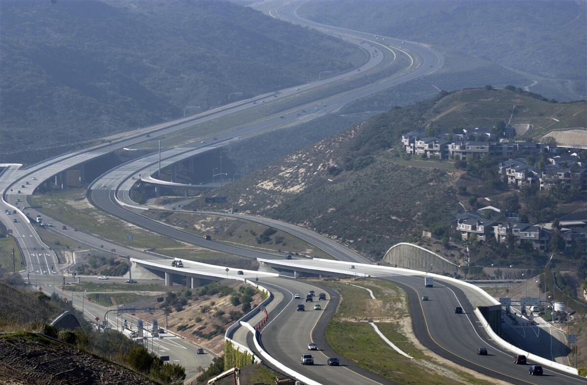 The San Joaquin Hills toll road in Orange County runs through one of the richest swaths of coastal California. Unable to meet its ridership and revenue projections, the road is going to be refinanced for a second time.