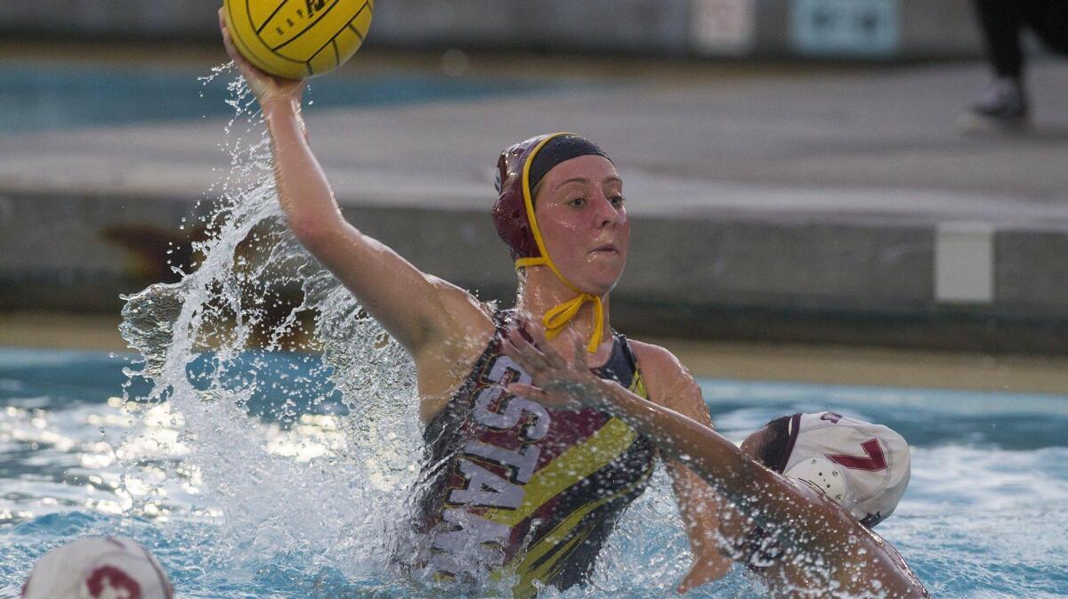 Estancia High sophomore Katelyn Chesemore scored six goals to lead the Eagles to their first playoff win in program history, against Bell Gardens.