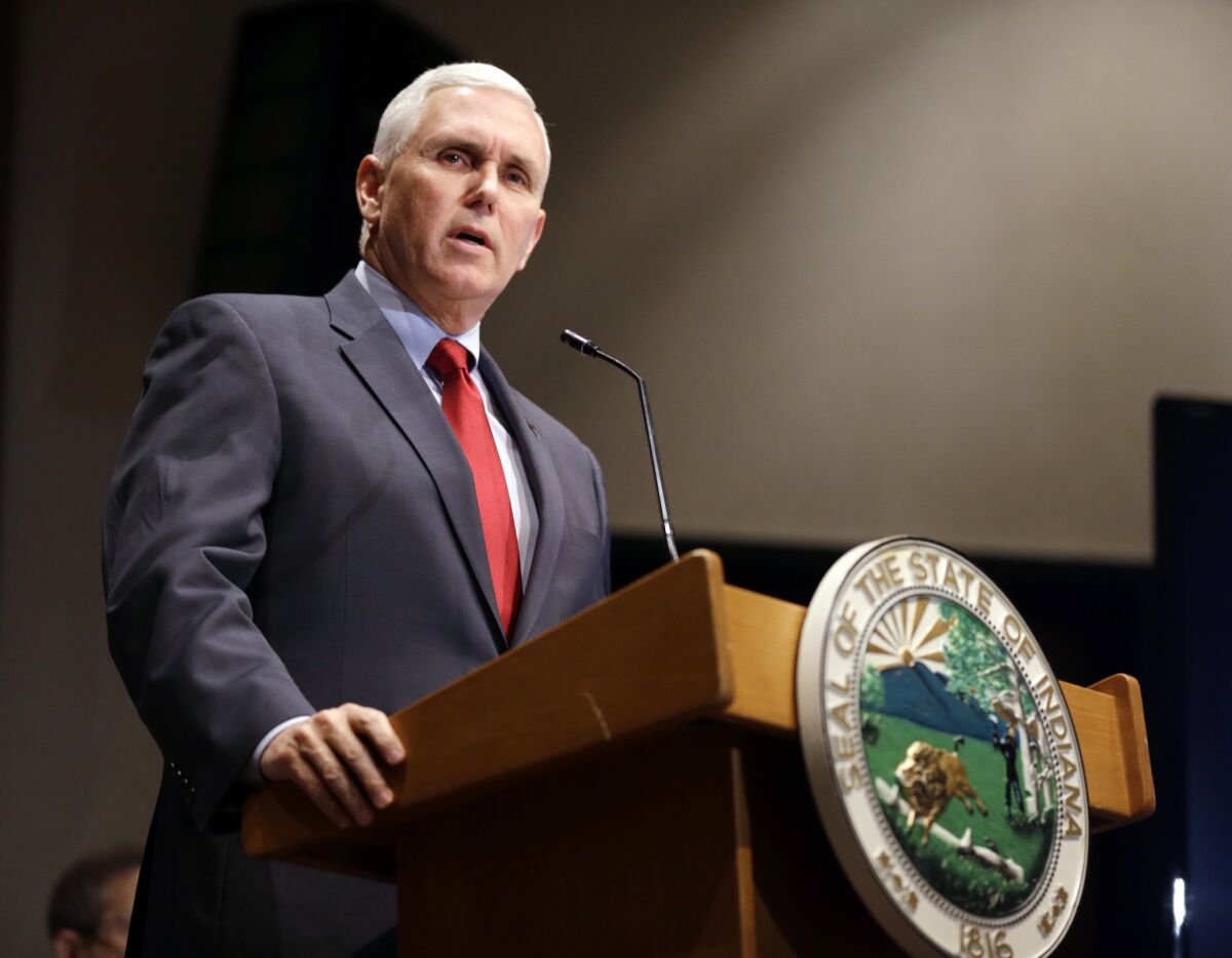 Indiana Gov. Mike Pence announces an agreement with the federal government that will allow the state to expand Medicaid under the Affordable Care Act.