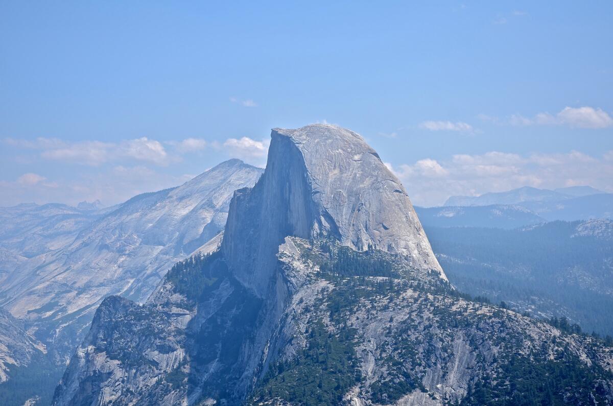The 16-mile round-trip hike to the top of Yosemite's Half Dome is a 10- to 12-hour undertaking.