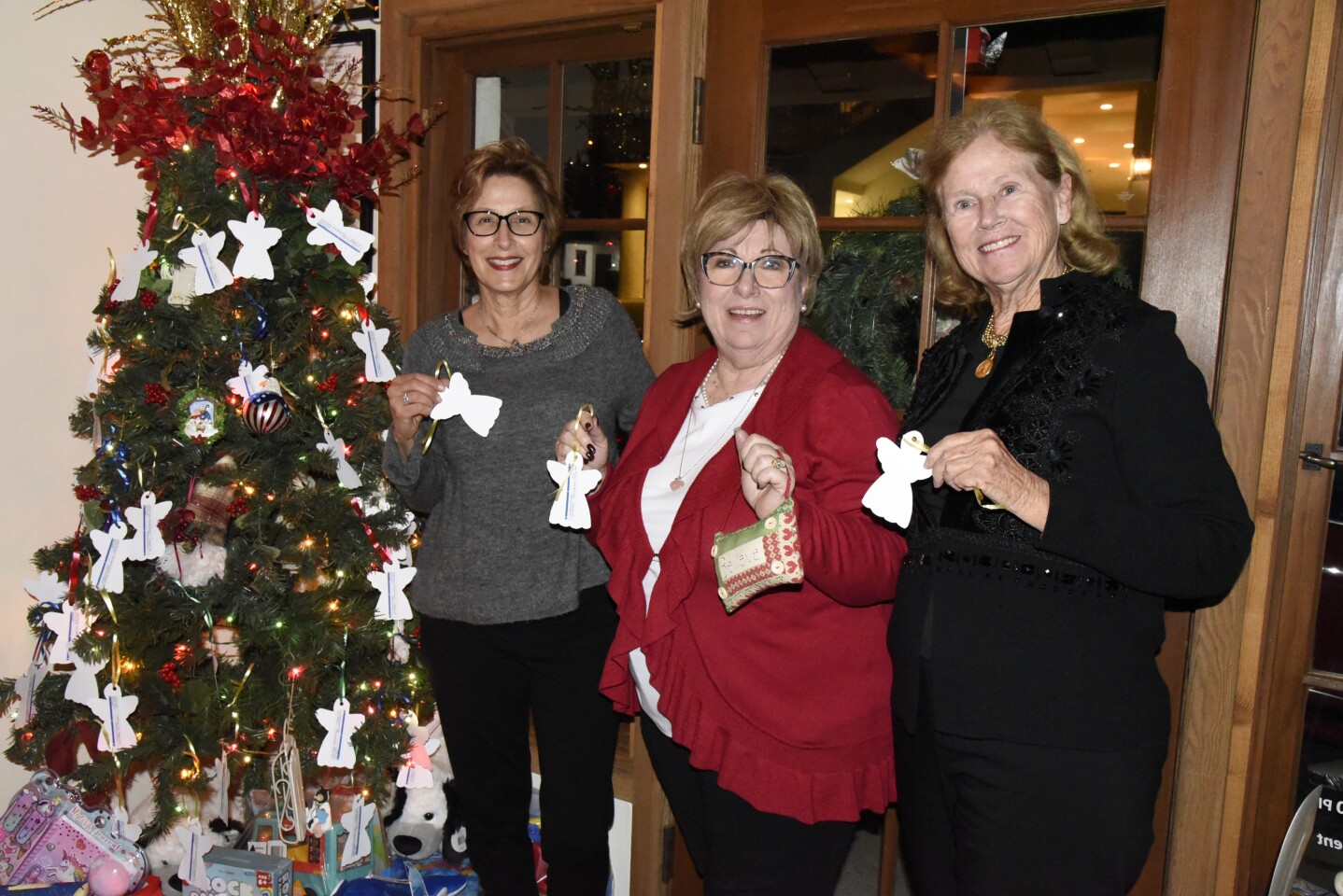 RSF Rotary President Elizabeth Christensen, Programs co-chairs Norma Wiberg and Heather Manion