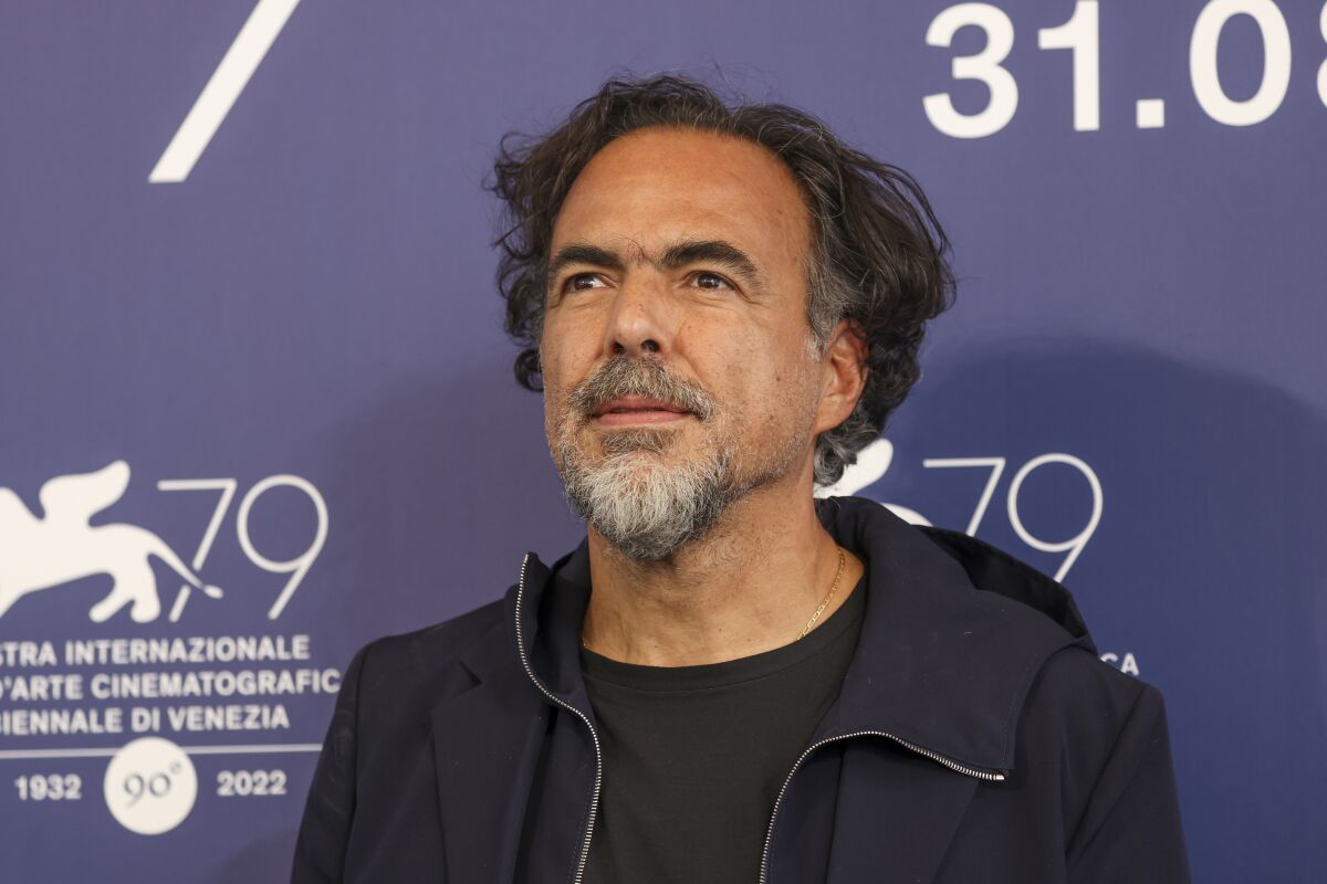 Alejandro G. Iñárritu participates in a film festival in rehearsal.