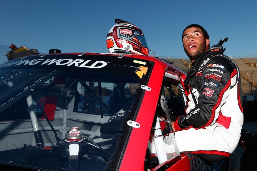 Darrell Wallace Jr. became only the second African American driver to win a NASCAR national series event with his victory Saturday in the truck race at Martinsville.