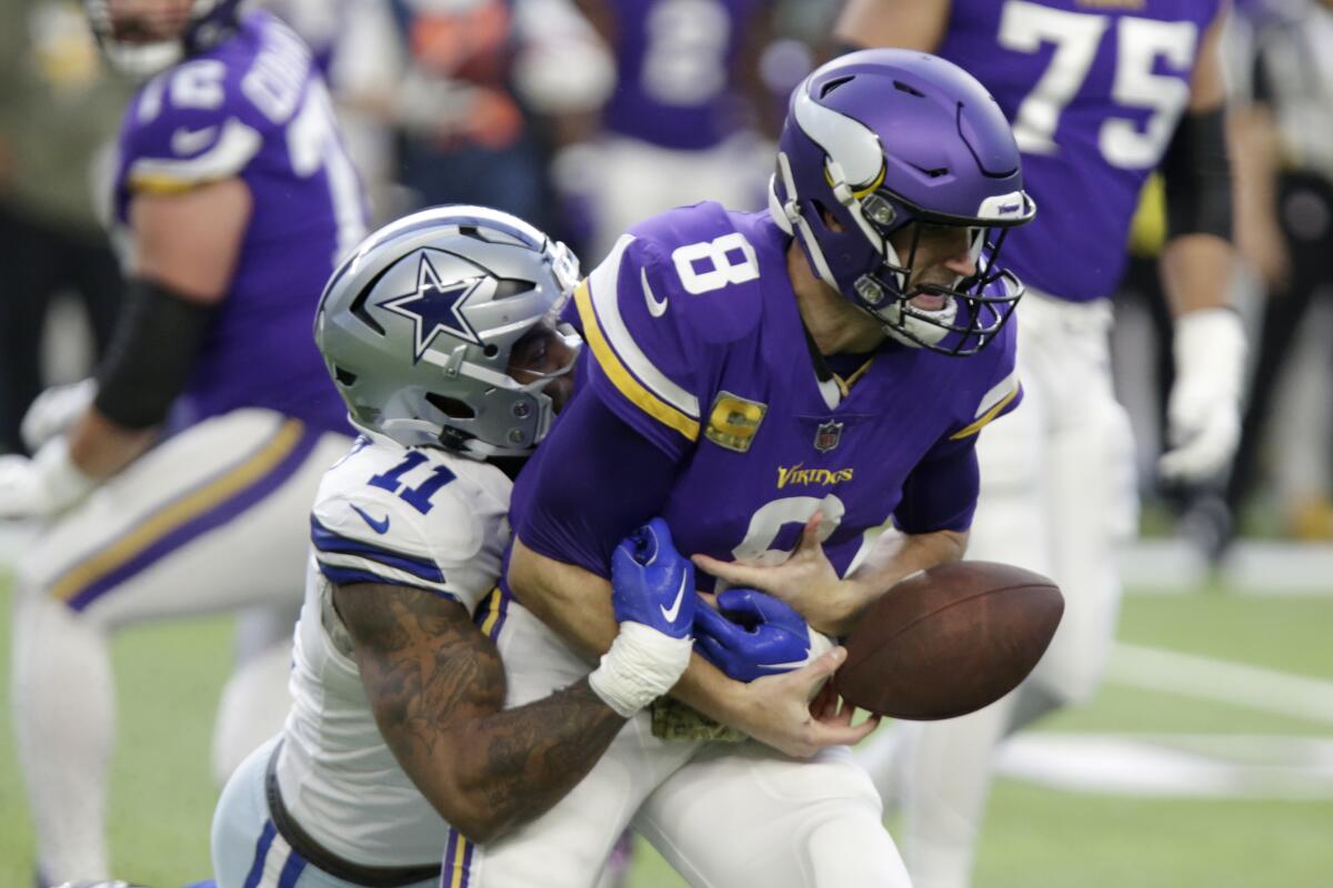 Cousins, Vikings' offense succumb to Cowboys' pressure - The San Diego  Union-Tribune