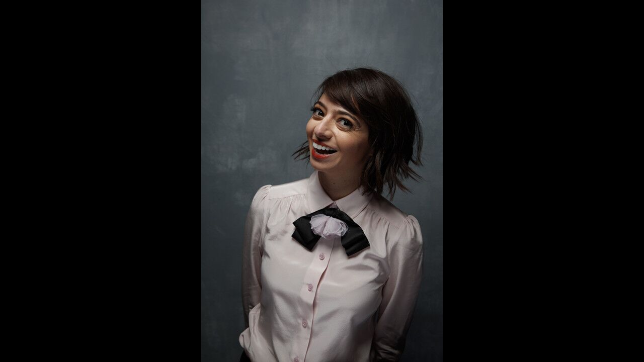 Actress Kate Micucci with the film "The Little Hours."