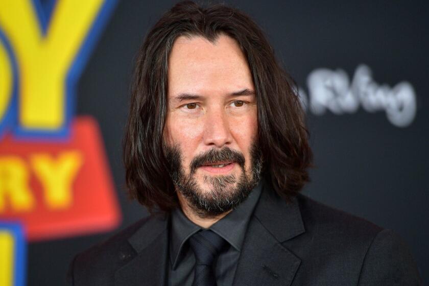 LOS ANGELES, CALIFORNIA - JUNE 11: Keanu Reeves attends the premiere of Disney and Pixar's "Toy Story 4" on June 11, 2019 in Los Angeles, California. (Photo by Matt Winkelmeyer/Getty Images)