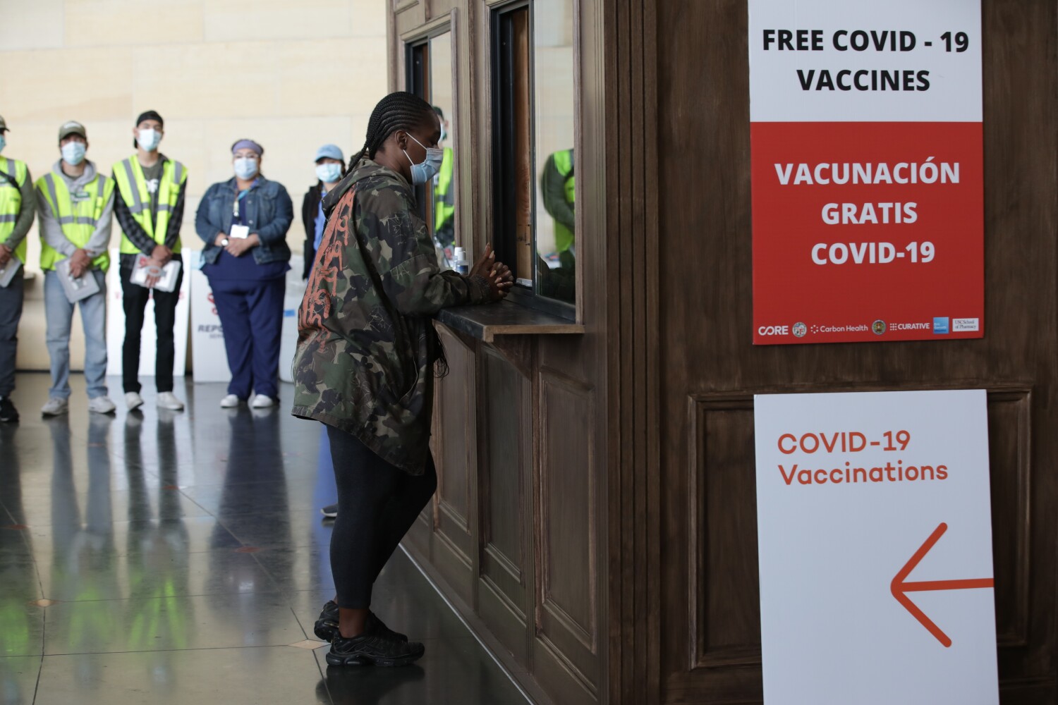 COVID-19 vaccination site opens at Union Station as state hurtles toward reopening 
