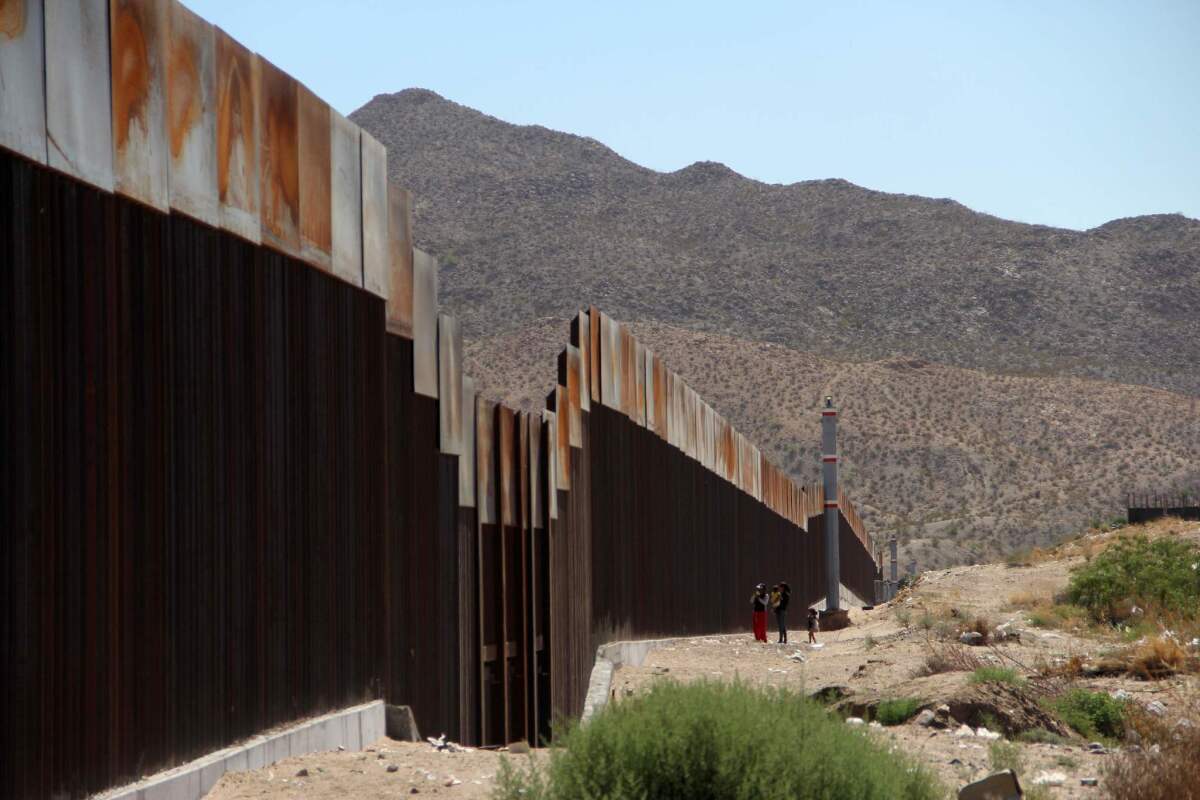 Wall along the U.S.-Mexico border