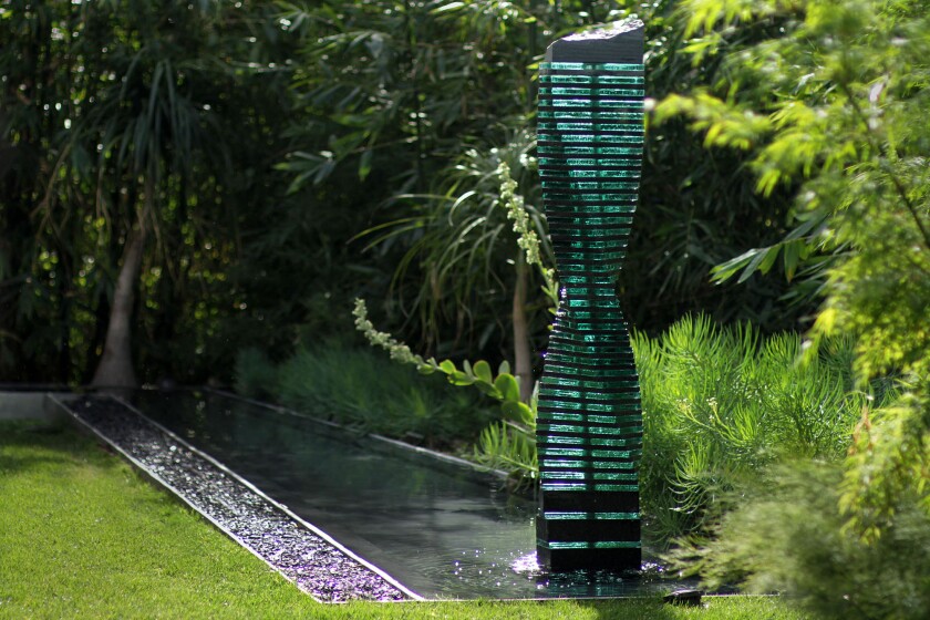 A sculpture made by David Falossi, a local artist and returning guest at San Diego Festival of the Arts.