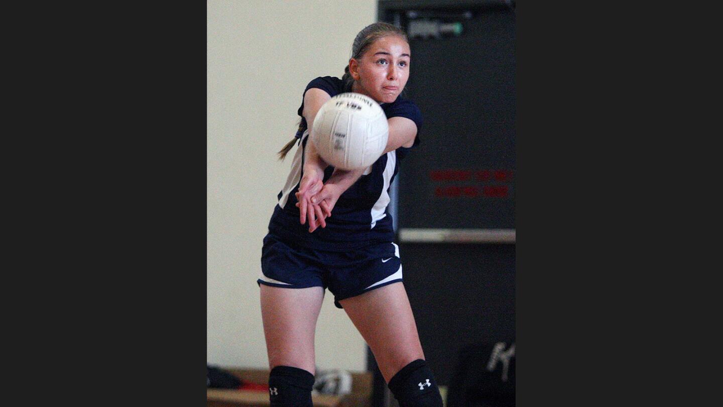 Photo Gallery: Holy Family vs. St. Monica Academy girls' volleyball