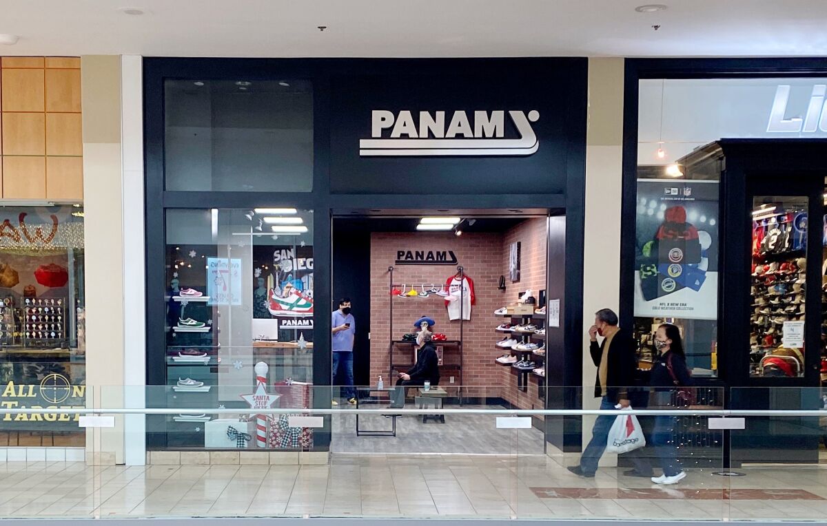 The Mexican brand PANAM opened its first shoe store in the United States at Plaza Bonita in National City.