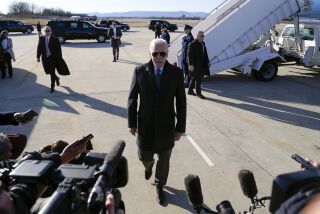 El presidente Joe Biden en el aeropuerto de Hagerstown, Maryland, el 4 de febrero de 2023. (Foto AP /Patrick Semansky)