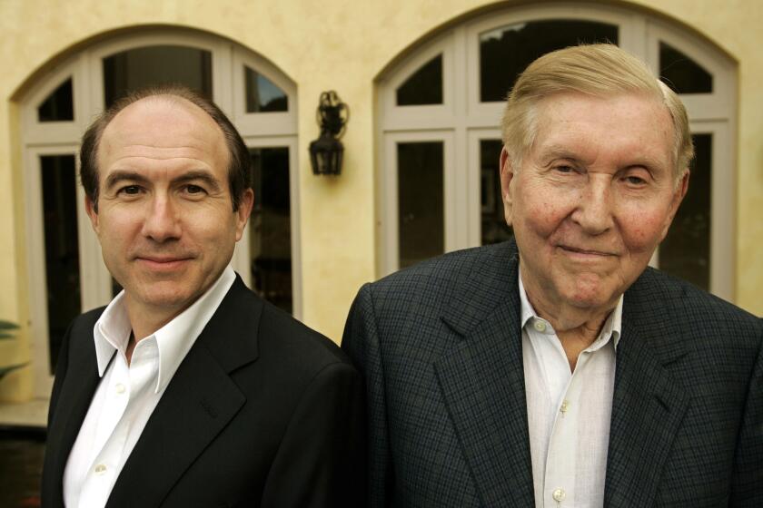 Once close allies, Viacom CEO Philippe Dauman, left, and Viacom controlling shareholder Sumner Redstone are now squaring off in court over who should serve on Redstone's trust. Above, the two men in 2007.