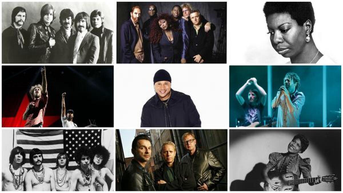 Some of the newest Rock and Roll Hall of Fame nominees.