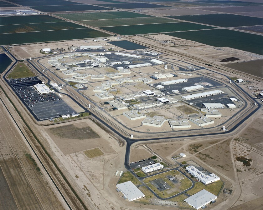 Calipatria State Prison seen from above
