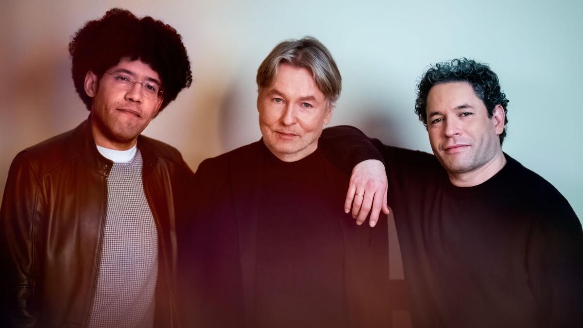Rafael Payare, Esa-Pekka Salonen and Gustavo Dudamel 