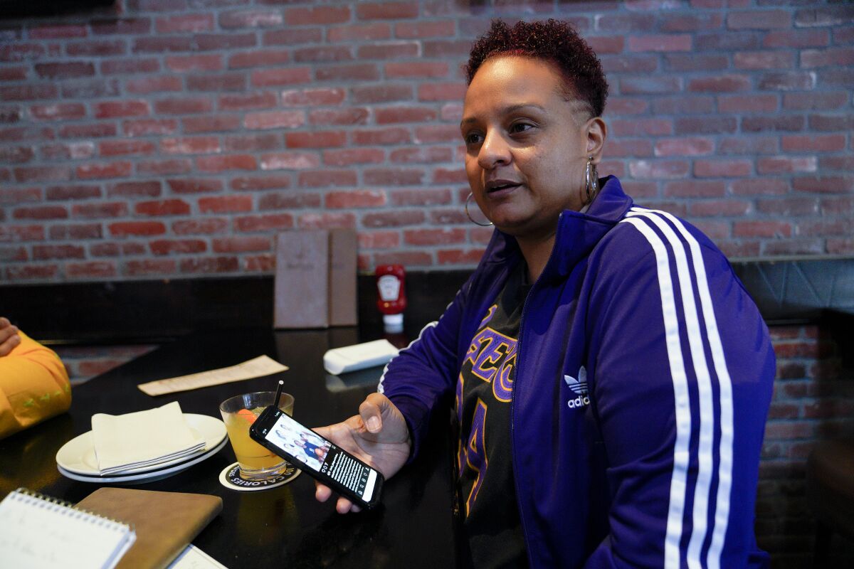 Long time fan of Kobe Bryant, Sabrina Sanderlin of La Mesa was described as moping around the house when a friend took her to True North Tavern on Sunday January 26, 2020 in North Park to help cheer up a little. Sanderlin had just gone to the game on January 15th with a friend.