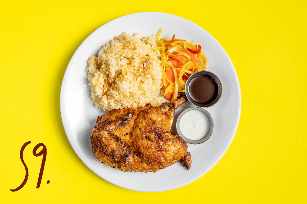 #59: Half Chicken Plate with rice