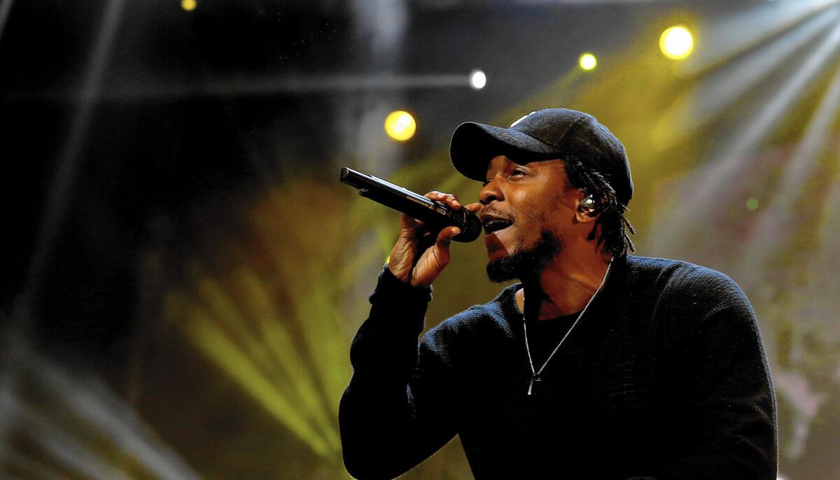 Kendrick Lamar performs at 2015's BET Experience in June.