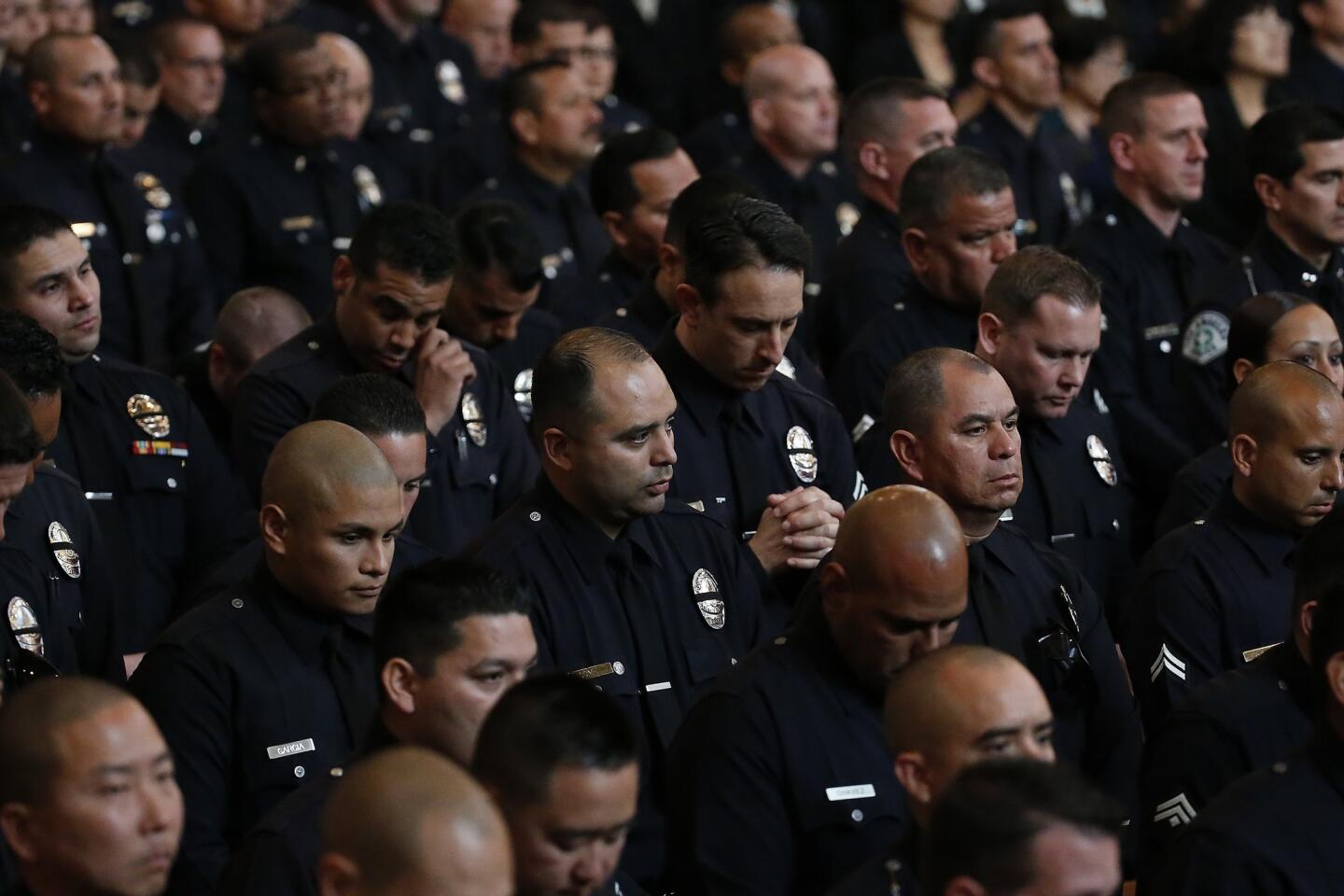 LAPD officers attend