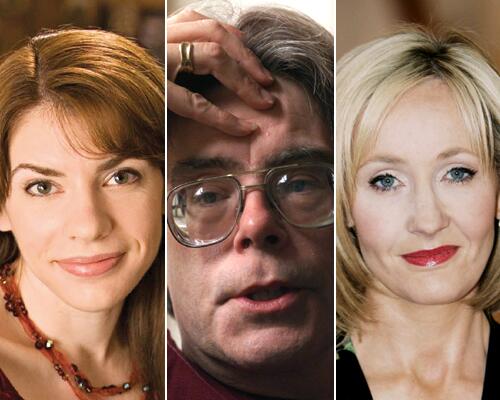 Stephenie Meyer, Stephen King, J.K. Rowling