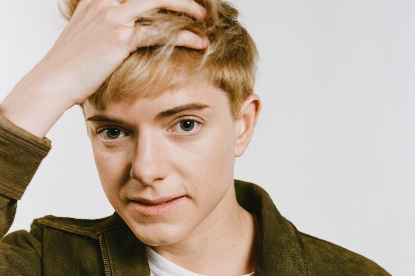 Mae Martin is photographed at Fancy Studios in Los Angeles, CA