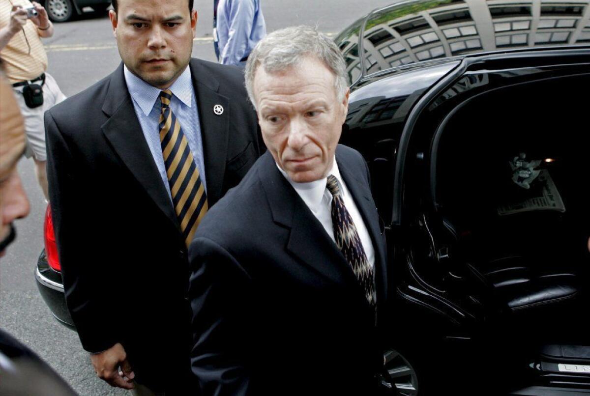 I. Lewis "Scooter" Libby, former chief of staff to U.S. Vice President Dick Cheney, leaves federal court in Washington in June 2006. Trump said Libby was treated "unfairly" by a special counsel.