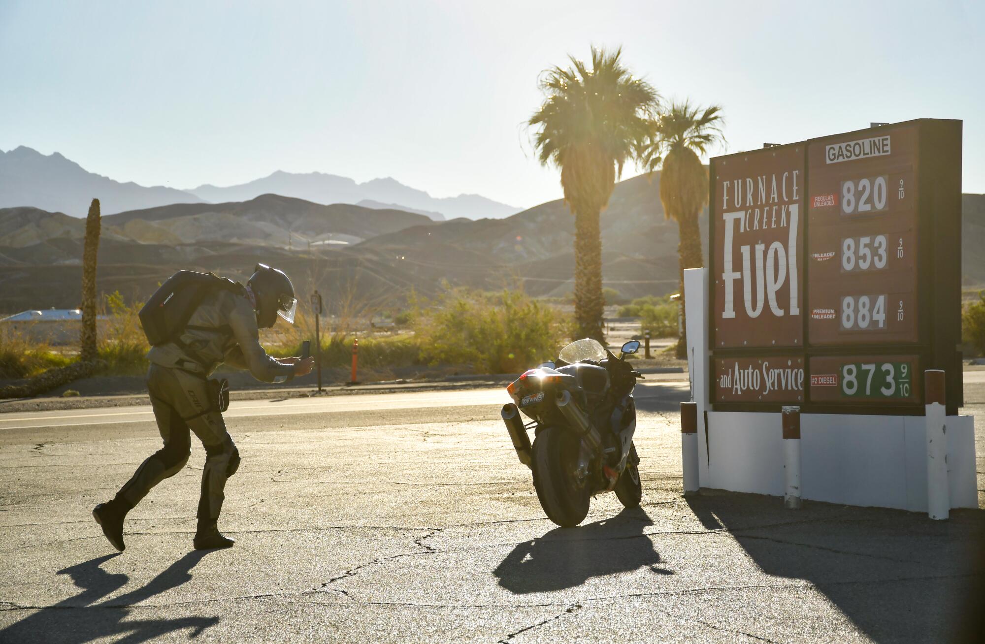 Gas station, Furnace Creek, Death Valley.