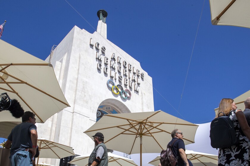 USC officials unveiled the $315 million renovation of the United Airlines Field at the Los Angeles Memorial Coliseum