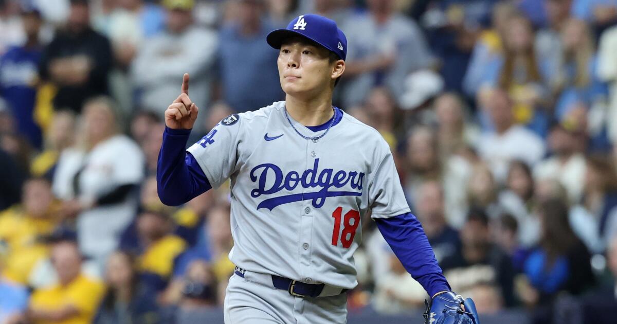 Yoshinobu Yamamoto makes history as Dodgers beat Brewers in NLCS Game 2 Yoshinobu Yamamoto makes history as Dodgers beat Brewers in NLCS Game 2