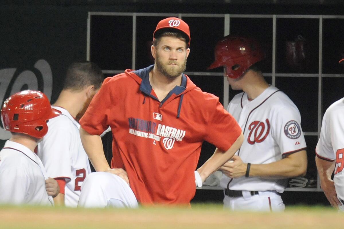 Washington outfielder Bryce Harper, who has been recovering surgery to repair a ligament in his thumb, will begin an minor league rehab assignment next week when the Nationals begin a road trip.