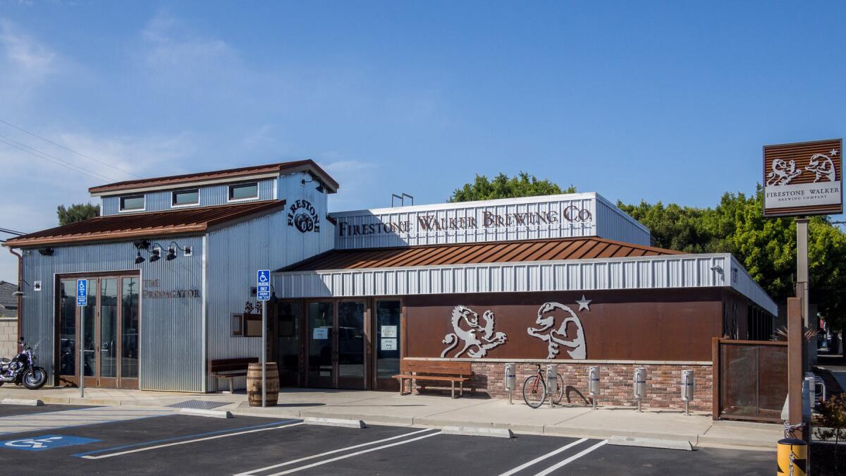 The new Firestone Walker Brewing Co. restaurant and taproom in Venice.