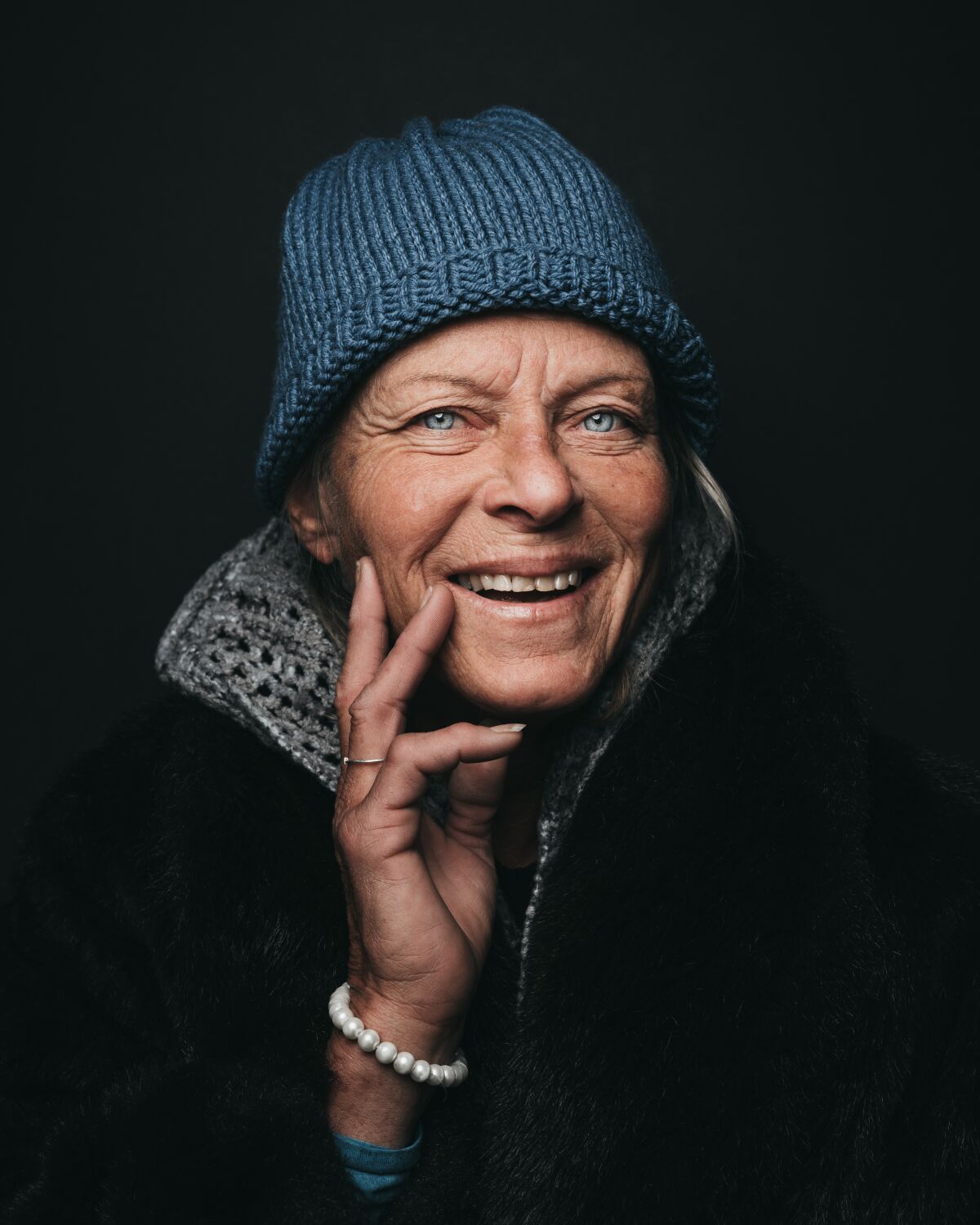 Jordan Verdin's photo of a woman named PJ is part of a La Jolla/Riford Library exhibit of portraits of homeless people.