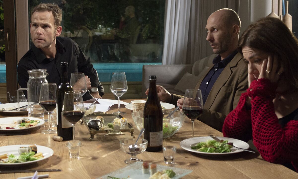 A film still from "The Dinner," featured at the 2022 San Diego International Jewish Film Festival.