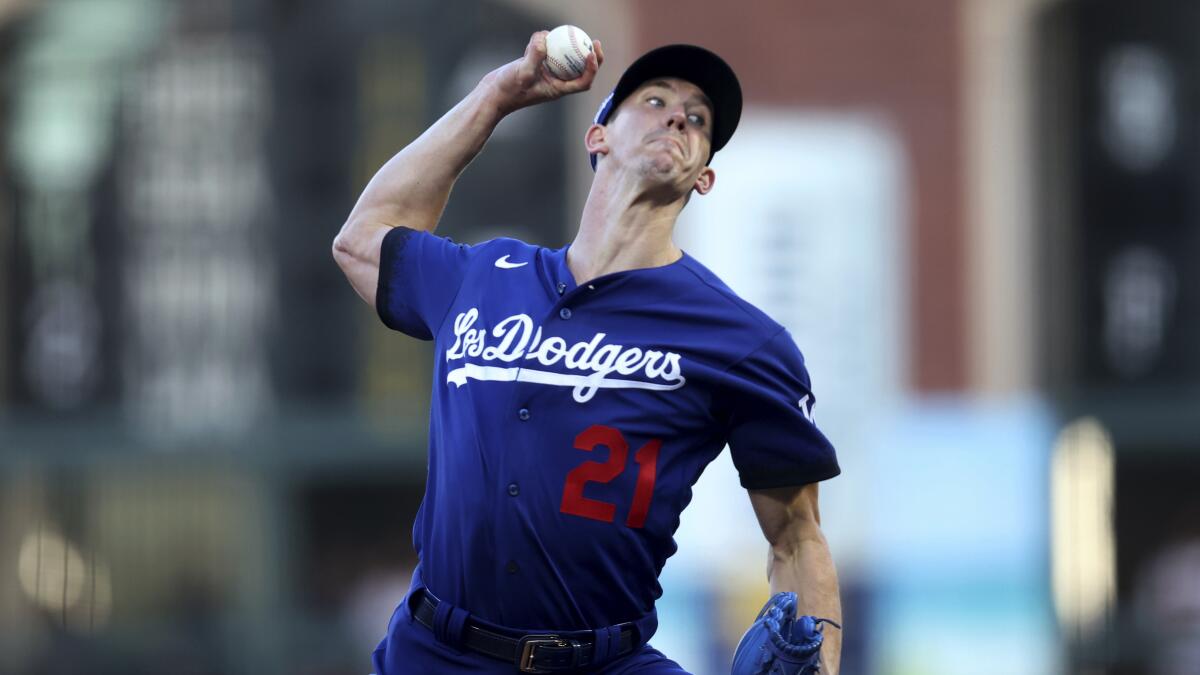 Dodgers announce Walker Buehler will not return this season - Los Angeles  Times